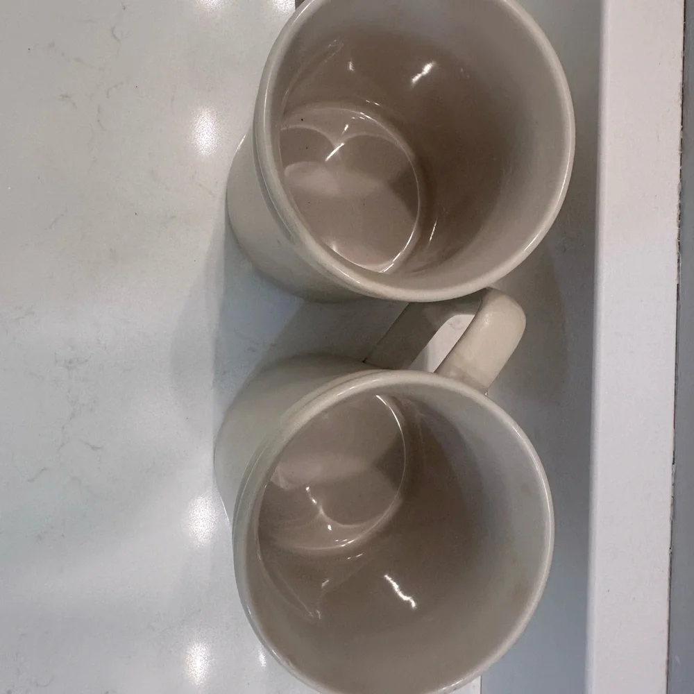 Harley-Davidson Cream and Brown Ceramic Mugs - Picture 4 of 6